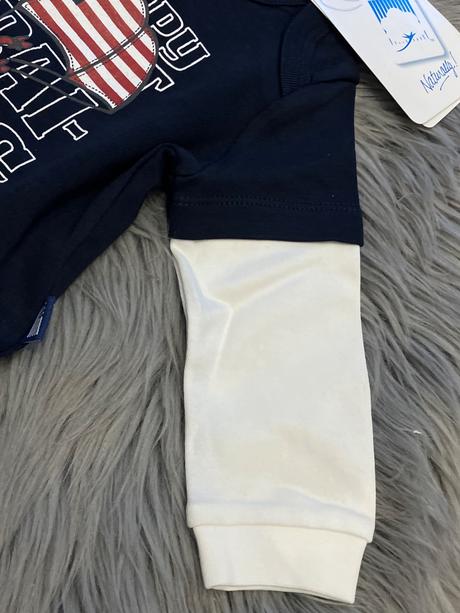 Chlapčenské body s potlačou snoopy (3-6 mes.), original marines,62