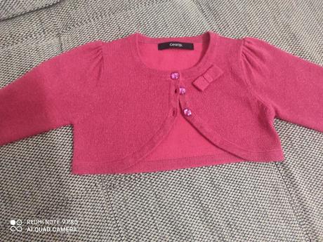 Cyklámenove pletené bolerko, george,104