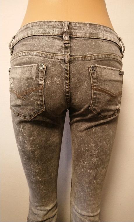 Dámske elastické sivé rifle, newplay, s