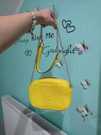 Žltá kabelka, h&m