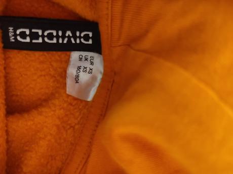 2 oranžové mikiny, h&m,xs