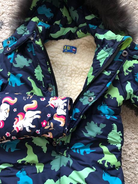 Zimny overal, kombineza s ovčou vlnou, 86