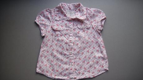 Blúzka biela s kvetinkami hm, h&m,86