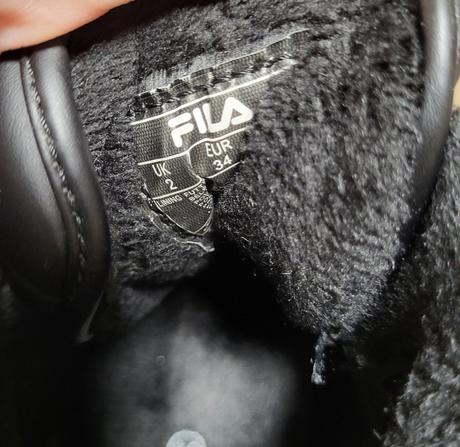 Zateplené tenisky velk. 34, fila,34