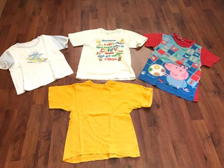 4 tričká - krátky rukáv, 110