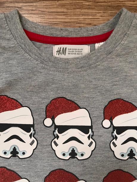 Tričko vianočne starwars, h&m,122