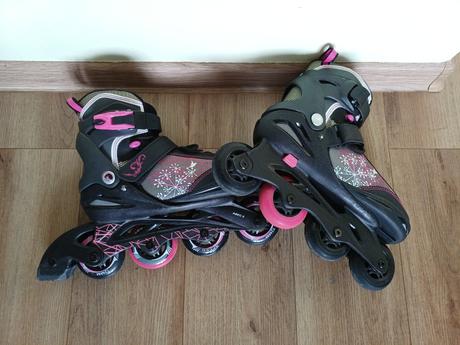Dievčenské kolieskové korčule, veľkosť 33 - 37, crivit,33