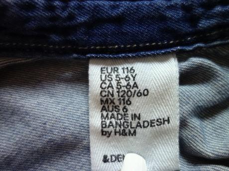 Mäkkučká riflová košela h&m, h&m,116