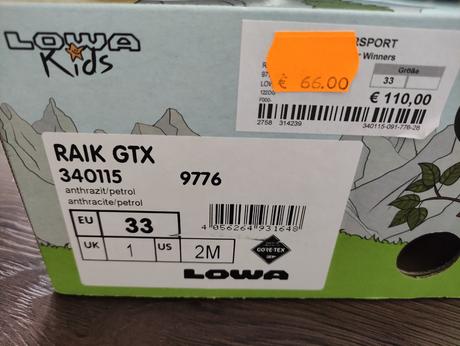 Gore-tex lowa, lowa,33 / 34 / 35 / 36