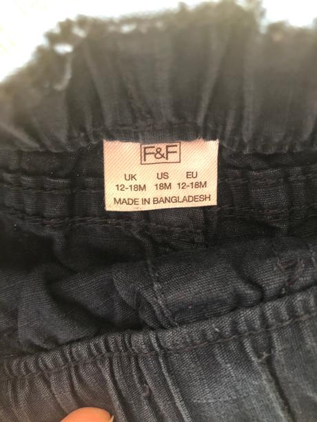 Bavlnené nohavice, f&f,80