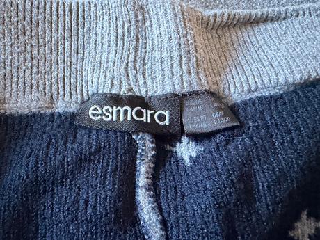 Sivé úpletové legíny/nohavice esmara so vzoron, esmara,xl