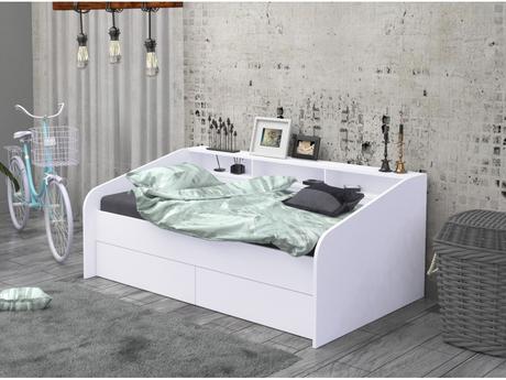 Detská posteľ s poličkami, šírka (cm): 90,dĺžka (cm): 200