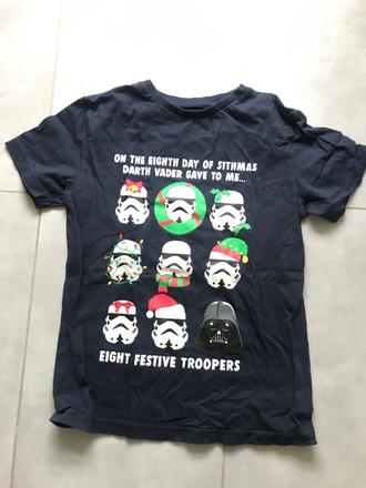 Vianočné tričko star wars next 7-8r, next,128