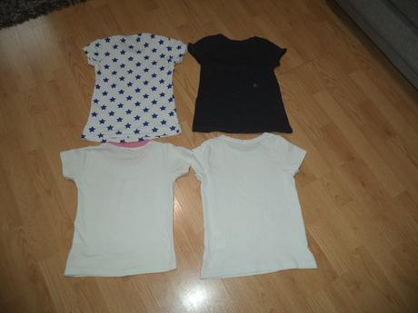 4 ks tričiek, 122-128, h&m,122