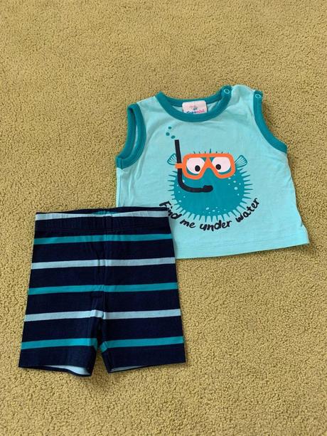 Súprava kraťase a tričko potápac, topomini, v. 62, topomini,62