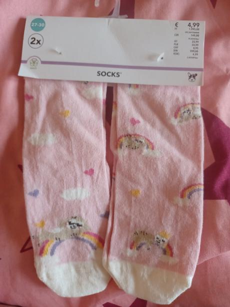 Ponožky pre dievčatá, 27 / 30
