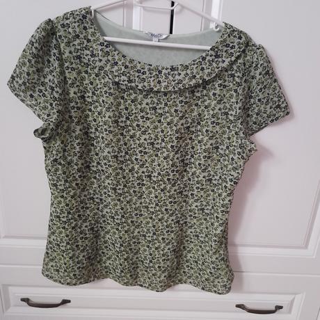 Znackova kvetinová bluzka, m&co,46