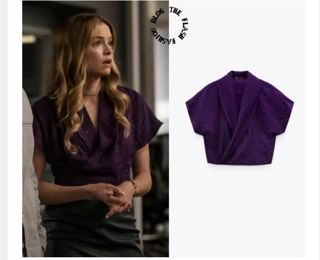 Zara neckline flowy dámska zaujímavá blúzka, zara,m