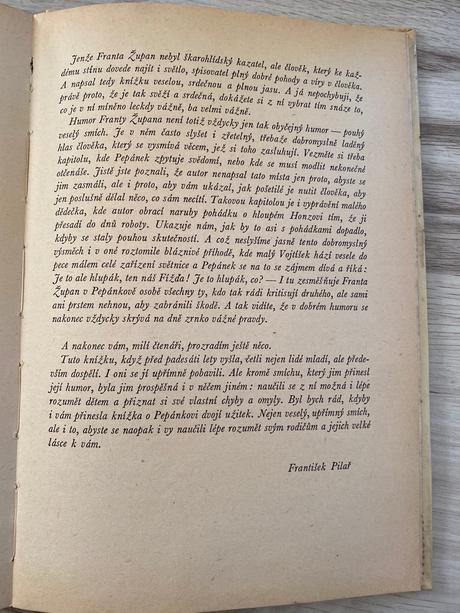 Stará kniha pepánek nezdara franta župan 1957,
