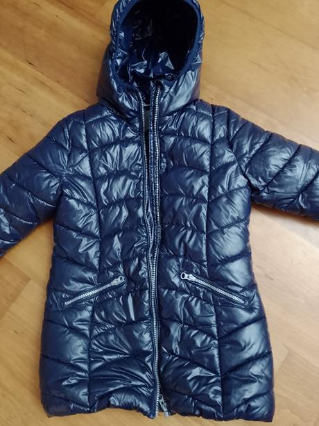 Dievčenská značková zimná bunda na 7-8 rokov, next,128
