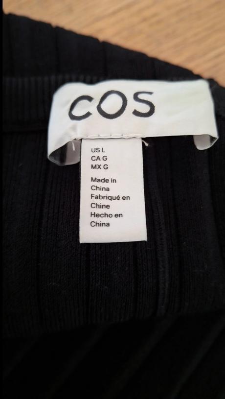 Letné čierne úpletové šaty cos, cos,l