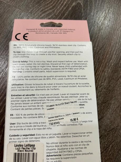 Lollipop novy privesok na cumlik,