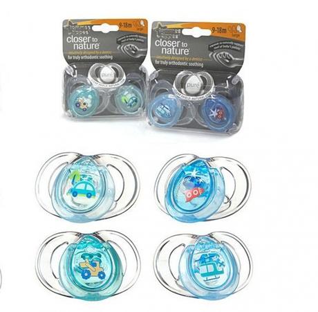 Cumlík ortodontický - anatomický tvar pure 9-18mes, tommee tippee