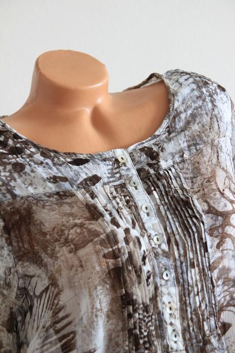 Šedo hnedá blúzka, l, l