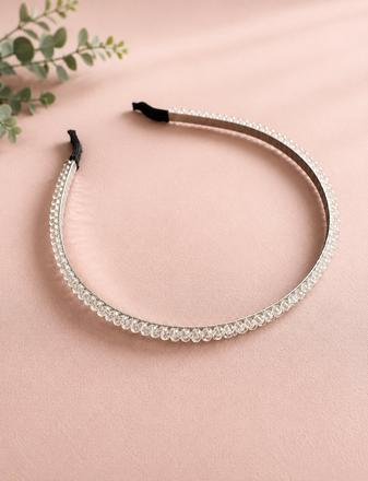 Elegantná čelenka s krištáľovými kamienkami, zara