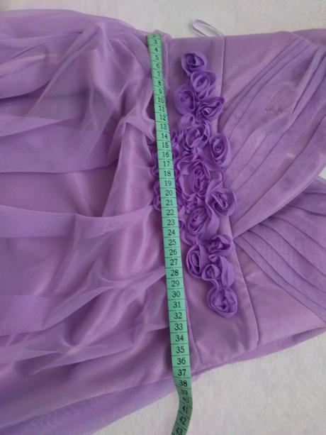 Fialové šaty na ples, svadbu veľ.38, 38