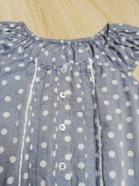 Bodková blúzka, h&m,128