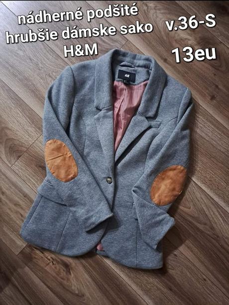 Krásne dámske sako h&m, h&m,36