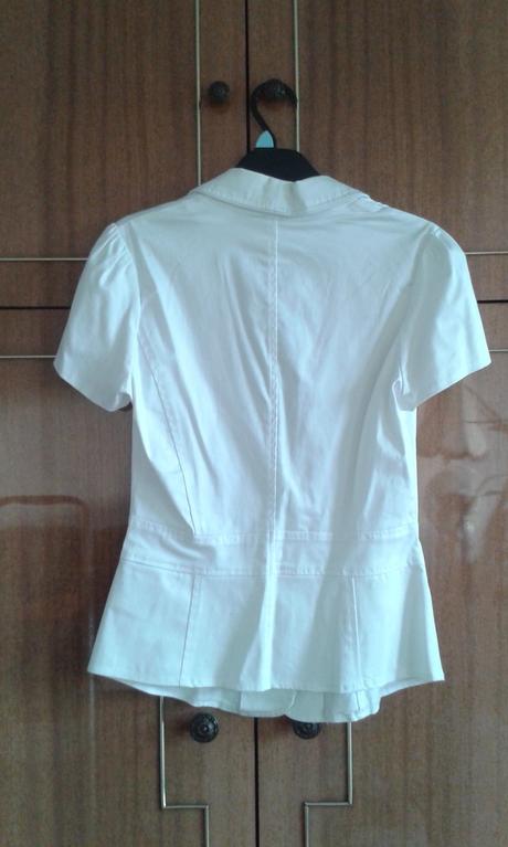 Biele sako s krátkym rukávom, 36