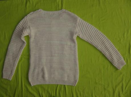 Pulóver - bledoružový melír, f&f,164