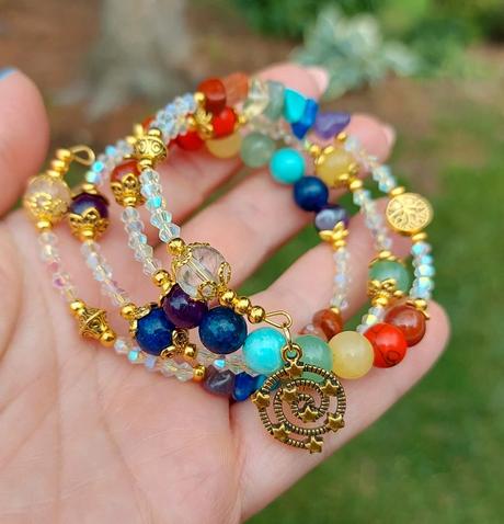 Čakrový náramok z minerálov - v harmónii, 