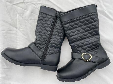 Čižmičky s kožušikou a srdiečkami, h&m,31