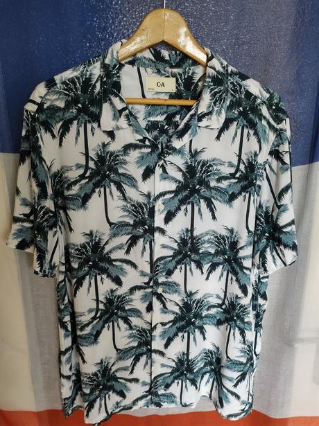 Hawaï košeľa - azúrové palmy, c&a,l