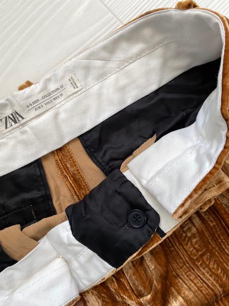 Zara - semišové nohavice, zara,s