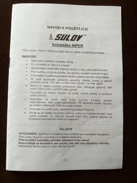 Kolobežka sulov niper, sulov