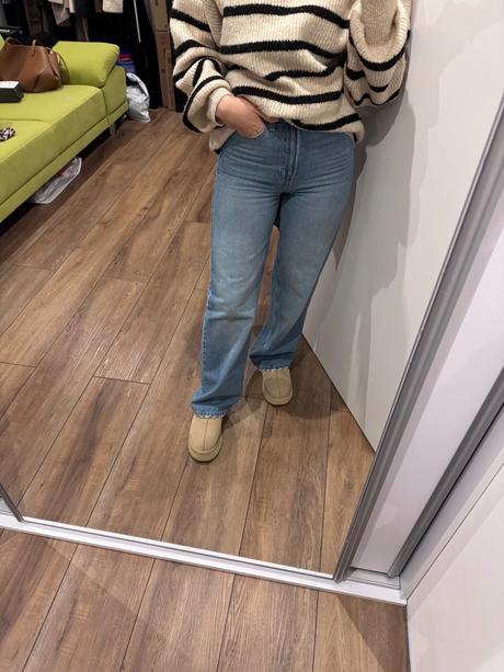 H&m široké rifle, h&m,s