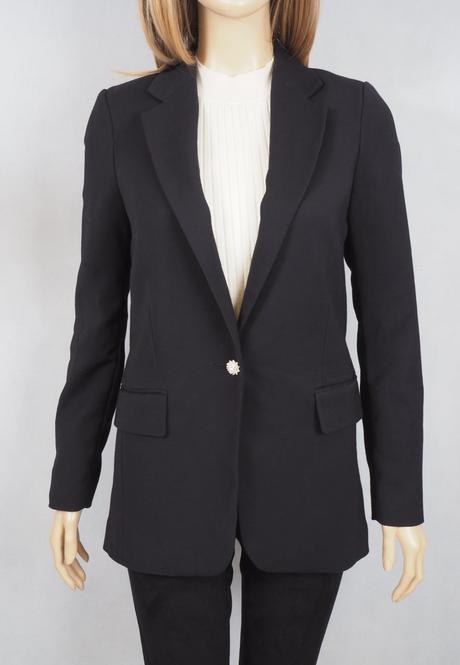 Kvalitné čierne sako h&m, h&m,34