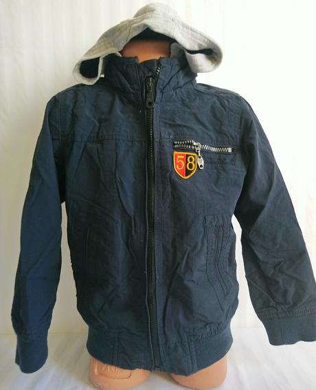 Prechodná modrá bundička s kapucňou, ovs, ovs,122