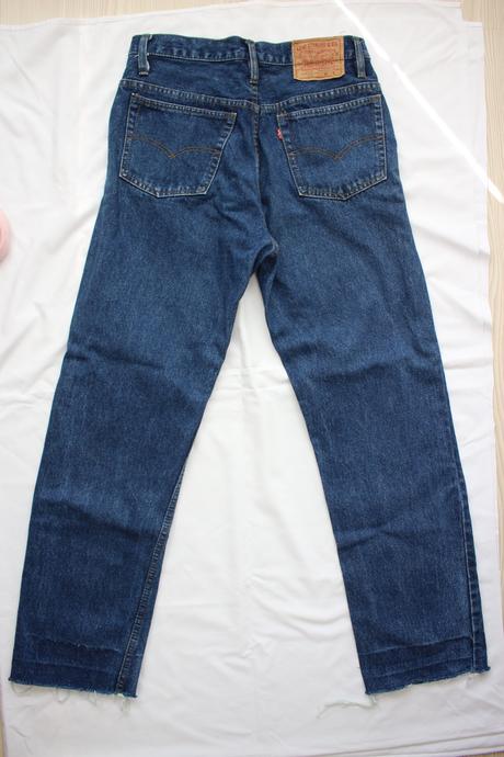 Vintage značkové modré rifle levi's, levis,l