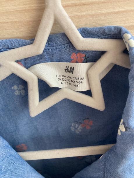 Kvietkovana tunika/saty ham, h&m,110