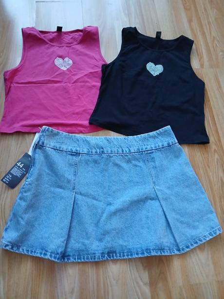 Nová minisukňa a dve tielka, xxl