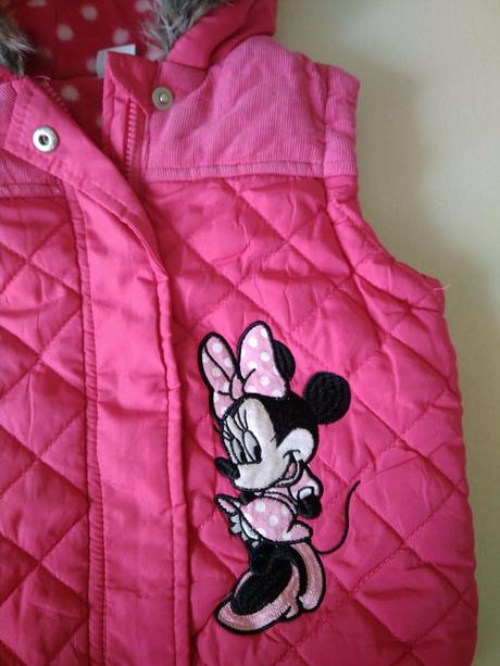 Zateplená vestička minnie, disney,80