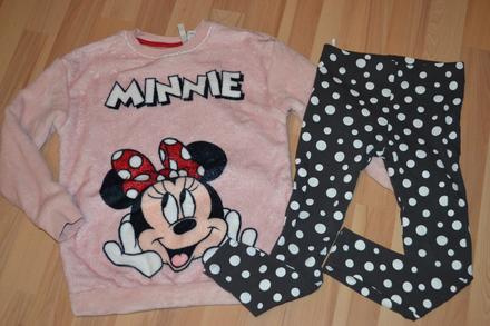 Pyžamo minnie h&m v.110/116 + plavky, h&m,110