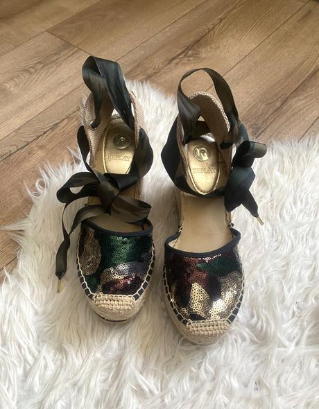 Replay espadrilky na platforme, replay,38