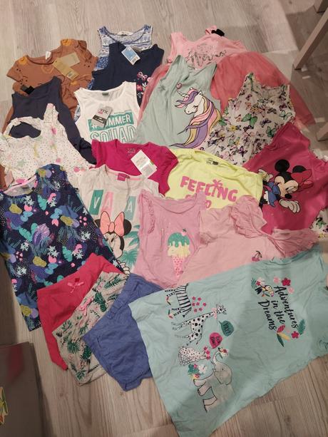 Balík letných veci 122/128, h&m,122