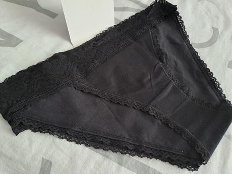 Nohavicky čierne s krajkou, esmara,l